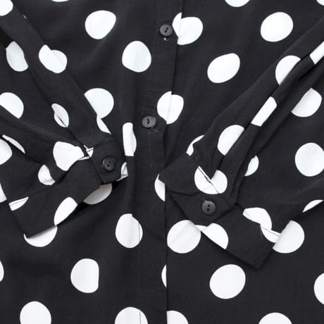 Rayon Dot Pattern L/S Shirt