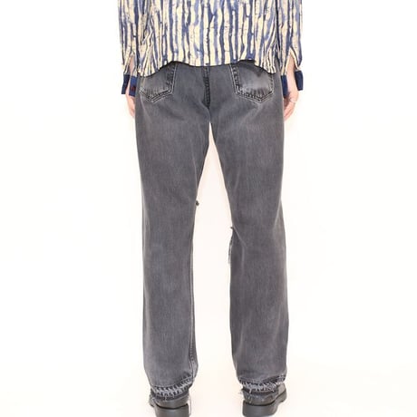 Levi's 501 Damage Black Denim Pants