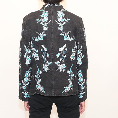 Embroidery Zip Up Jacket