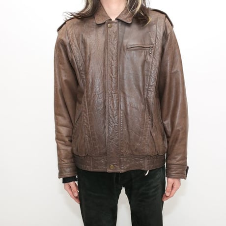 Vintage Brown Leather Jacket