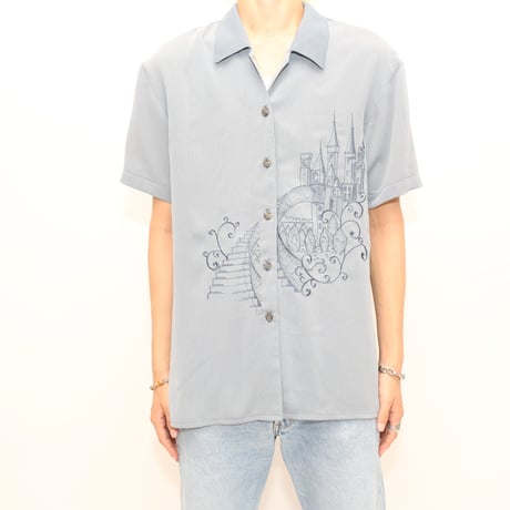 Embridery Design Open Collar S/S Shirt
