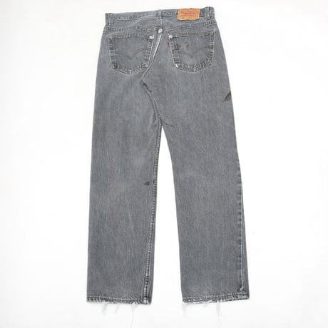 90s Levi's 501 "Yarn-dyed" Black Denim Pants