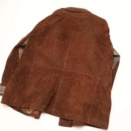 Suede Leather × Gobelin Jacket