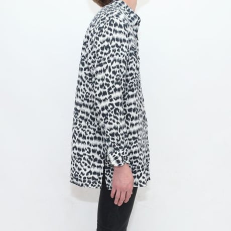 Silk Animal Pattern L/S Shirt