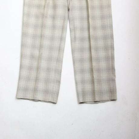 2Tuc Plaid Slacks