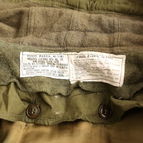 50s US Armed Forces M-51 Field Parka Full Set