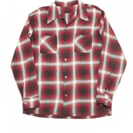 Vintage Rayon Ombre Check L/S Shirt
