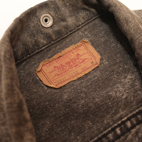 Levis 70507 Black Stone Wash Denim Jacket