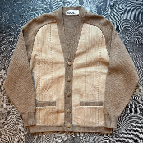 Tundra Suede × Wool Knit Cardigan MADE IN CANADA