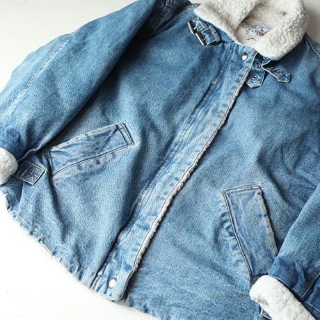 B-3 Type Denim Boa Jacket