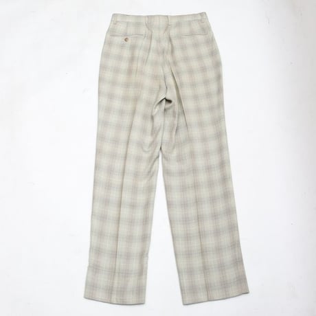 2Tuc Plaid Slacks