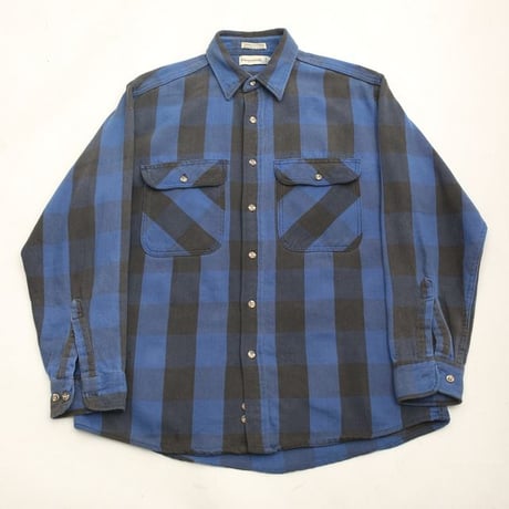 90s Cotton Flannel Plaid Shirt MADE IN USA