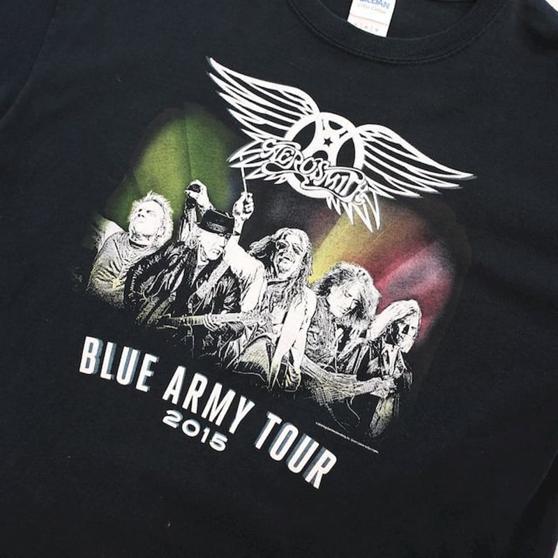 AerosmithバンドTシャツ ROCK TOUR 長袖 黒 エアロスミス ロンT ROCKS TOUR T バンド Tシャツ 古着屋