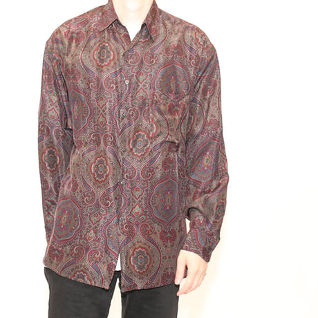 Silk Paisley L/S  Shirt