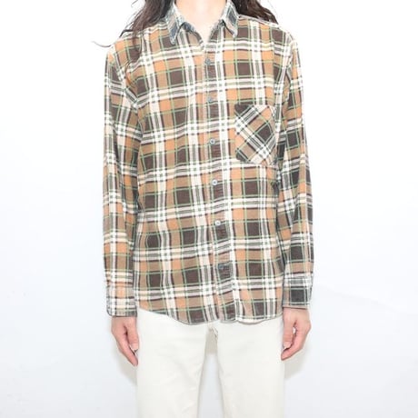Plaid Print Flannel Shirt