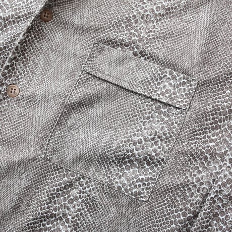 70's Open Collared Polyester Shirt