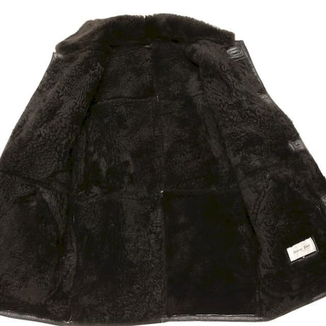 Vintage Black Mouton Coat