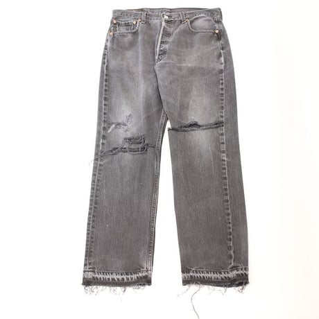 Levi's 501 Damage Black Denim Pants