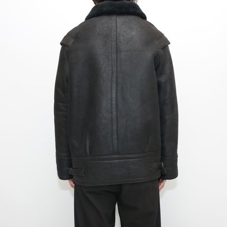 Vintage Black Mouton Jacket