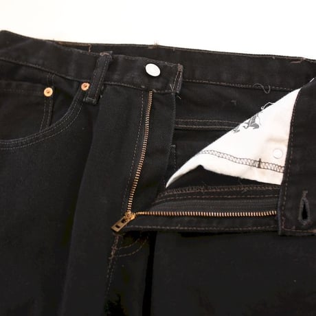 Levi's Black Denim Pants Flared Silhouette