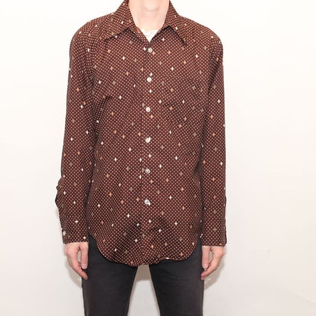 Arrow Mix Dot Pattern Shirt