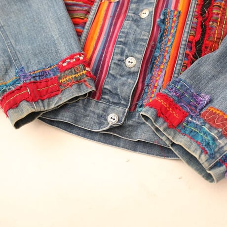 Chico's Design Embroidery Denim Jacket