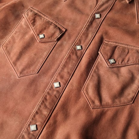 Steerhide Leather Western Shirt