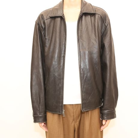 HATHAWAY Black Leather Jacket