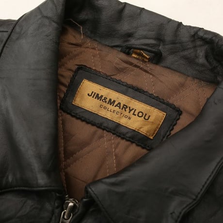 Black Leather Jacket Loose Silhouette