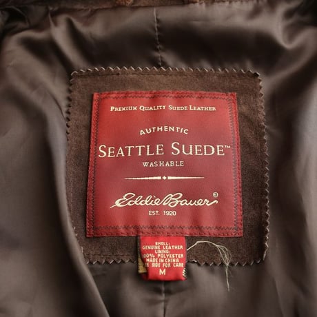 Eddie Bauer Suede Leather Coat