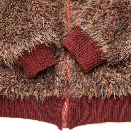 Shaggy Knit Bomber Jacket