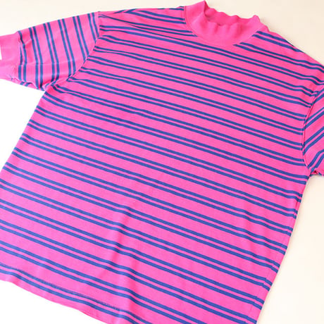 Mockneck Border T-Shirt