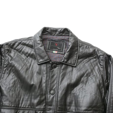 Black Lamb Leather Jacket MADE IN ITALY