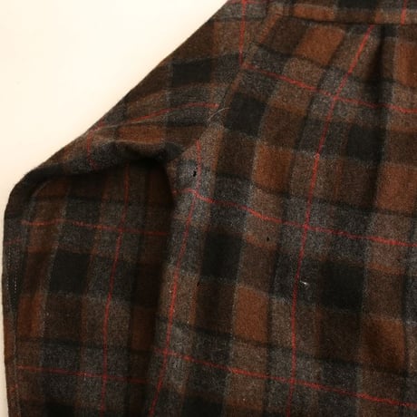 60s Towncraft Wool Plaid Loop Shirt