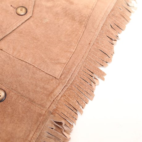 Vintage Fringe Suede Vest