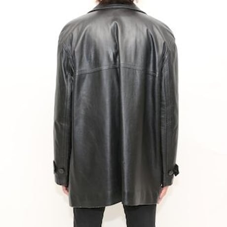 Black Leather Coat