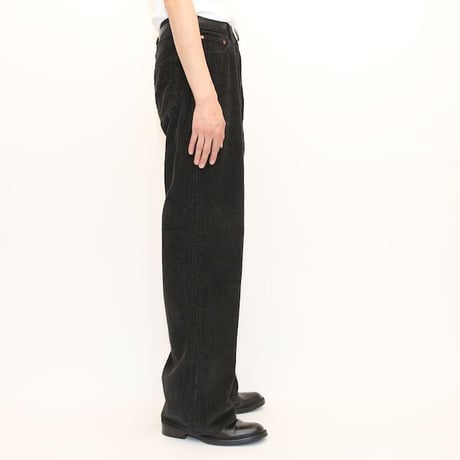 Levi's Black Corduroy Wide Flared Pants Big E