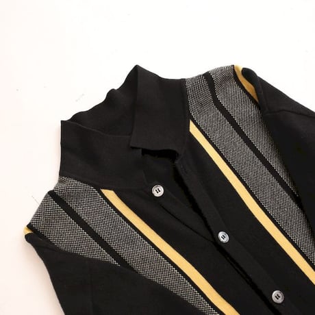 Open Collared Knit Cardigan