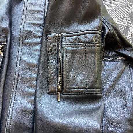 Flight Leather Jacket Black