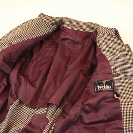  Houndstooth Check Coat