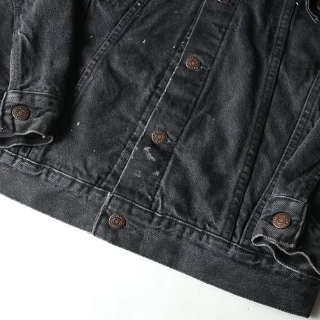 Vintage Levis Black Denim Trucker Jacket