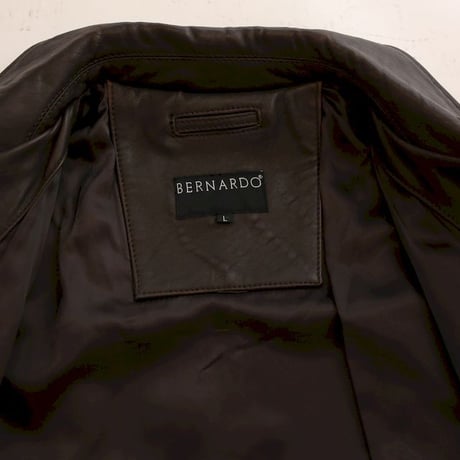Bernardo Brown Lamb Leather Jacket