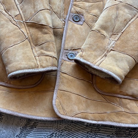 Patchwork Mouton Jacket