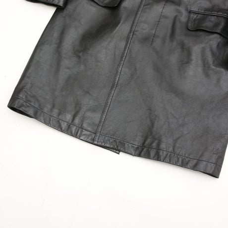 DKNY Black Leather Coat