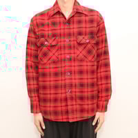 70s Sears Plaid Quilting Lined Shirt