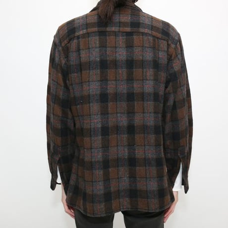 60s Towncraft Wool Plaid Loop Shirt