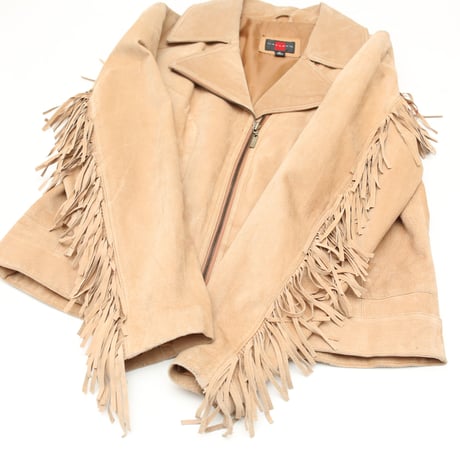 Suede Fringe Leather Jacket