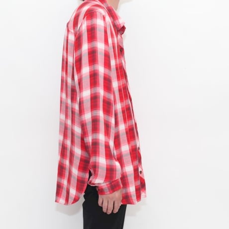 Rayon Ombre Check L/S Shirt