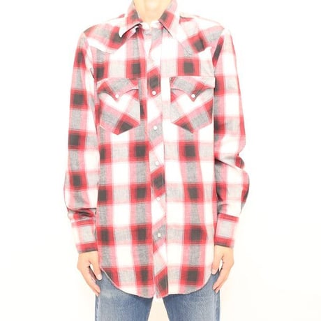 70's HbarC Ombre Checked Western L/S Shirt