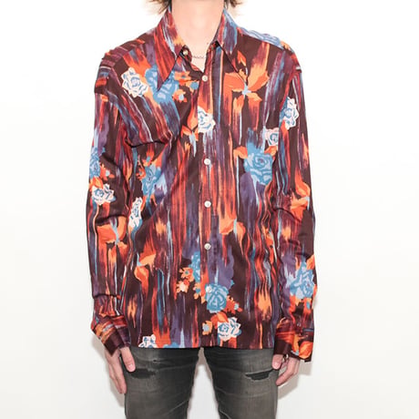 Vintage Flower Pattern Shirt